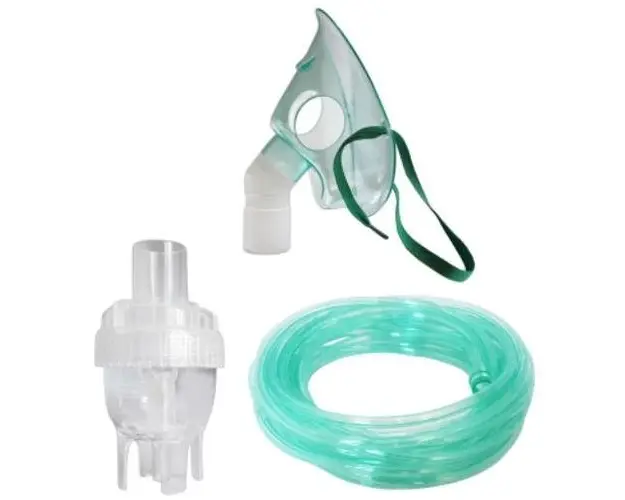 Kit accesorii pentru aparatele de nebulizare cu compresor RedLine NB-6, cu furtun 6 m, masca medie rotativa, recomandat pentru copii mici