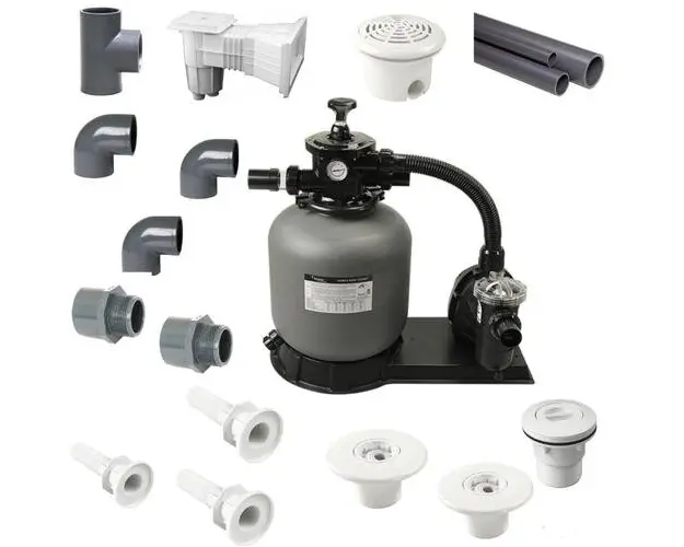Kit WP filtrare piscine beton cu liner PVC, Volum maxim 24 mc