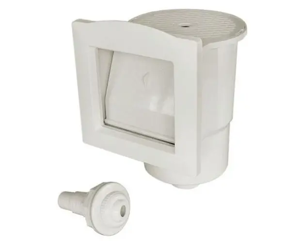 Kit WP pentru piscine supraterane: skimmer standard + duza refulare din ABS K001WBX/LX/W