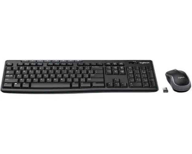 Kit Tastatura si mouse Logitech MK270, USB, layout US International (Negru)