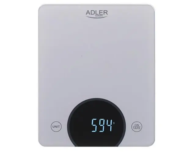 Cantar de bucatarie Adler AD 3173s, 10 kg, LED (Gri)