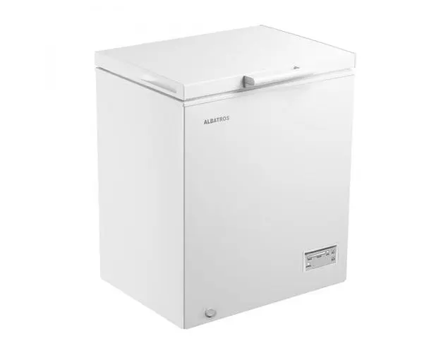 Lada frigorifica Albatros LA175E, 142 l, Clasa E, Panou de control cu leduri, Interior aluminiu, Termostat reglabil, Convertibil (Alb)
