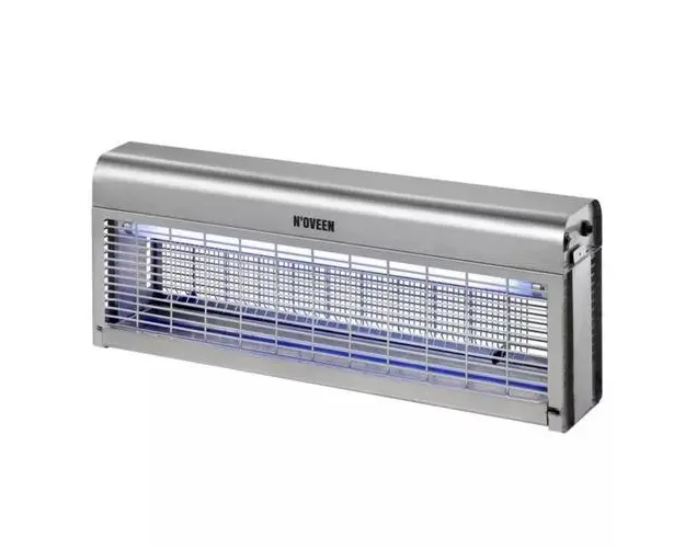 Lampa electrica anti-insecte Noveen IKN1030, Profesionala, 2x LED UV, 32 W, 2500 V (Argintiu)
