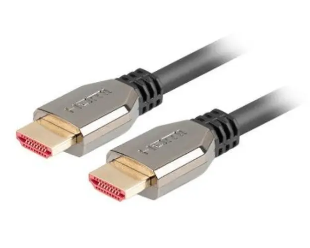 Cablu Lanberg CA-HDMI-30CU-0010-BK, HDMI -HDMI, 8K, 1m (Negru)
