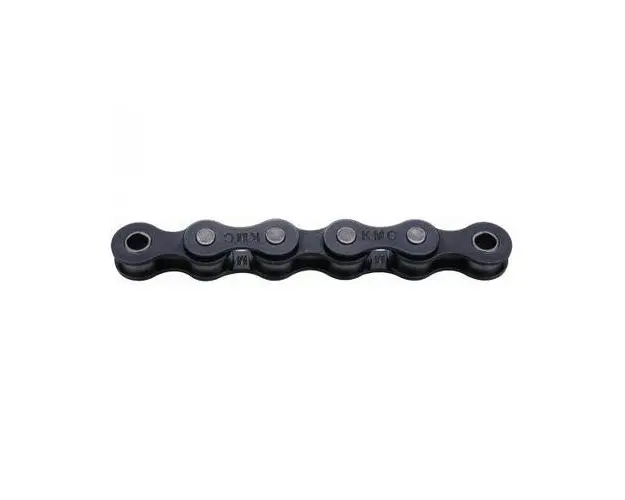 Lant bicicleta KMC B1 Wide Black, 1/2inchx1/8inch, singlespeed clasic, 112 zale, Negru