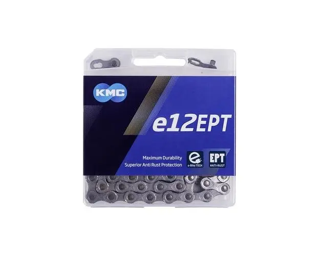 Lant Bicicleta KMC e12 - 1/2 X 11/128 Inch, 12 Viteze, Argintiu 
