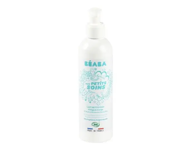 Lapte de curatare fata si corp pentru bebelusi Beaba 250 ml, Certificat Organic