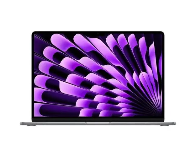 Laptop Apple MacBook Air 15 (Procesor Apple M3 (8-core CPU), 15.3inch Liquid Retina, 16GB, 512GB SSD, Apple M3 10-core GPU, Mac OS, Layout US, Gri) + adaptor alimentare US-EU
