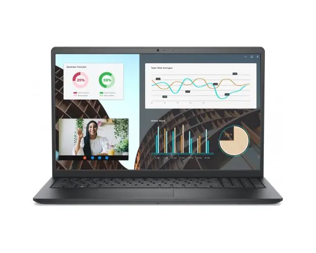 Laptop Dell Vostro 3530 (Procesor Intel® Core™ i7-1355U (12M Cache, up to 5.0 GHz) 15.6inch FHD, 16GB, 512GB SSD, Intel Iris Xe Graphics, Linux, Negru)