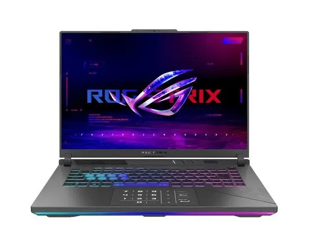 Laptop Gaming ASUS ROG Strix G16 G614JVR (Procesor Intel® Core™ i9-14900HX (36M Cache, up to 5.80 GHz), 16inch QHD+ 240Hz, 16GB, 1TB SSD, NVIDIA GeForce RTX 4060 @8GB, DLSS 3.0, Negru/Gri)