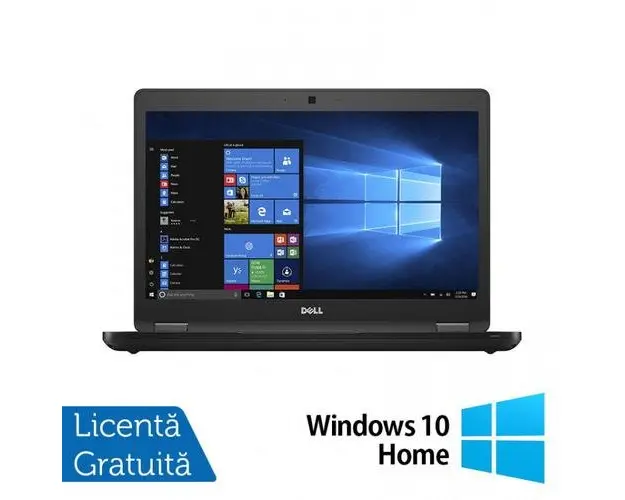 Laptop Refurbished DELL Latitude 5480 (Procesor Intel® Core™ i5-7200U (3M Cache, up to 2.50 GHz), 14inch, 8GB DDR4, 120GB SSD, Webcam, Intel® HD Graphics, Win 10 Home)
