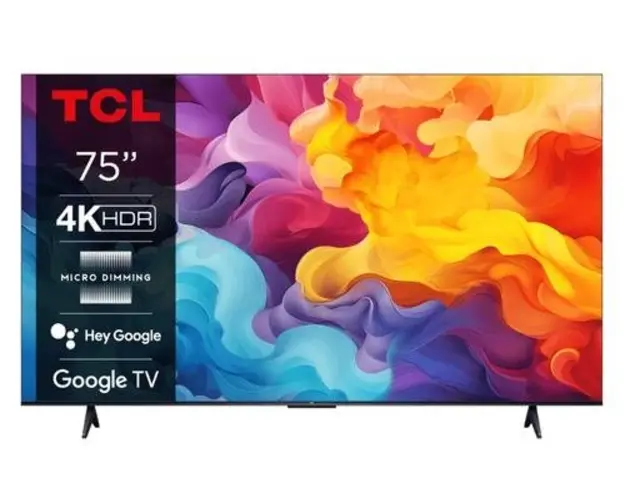 Televizor LED TCL 190 cm (75inch) 75V6B, Ultra HD 4K, Smart TV, WiFi, CI