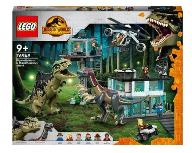 LEGO® Jurassic World: Atacul Giganotozaurului si Therizinosaurului 76949