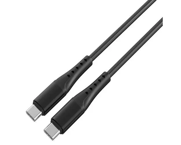 Cablu de date Lemontti LEMCSTCF602MN, Type-C la Type-C, Fast Charge, PD 60W, 2m, Negru