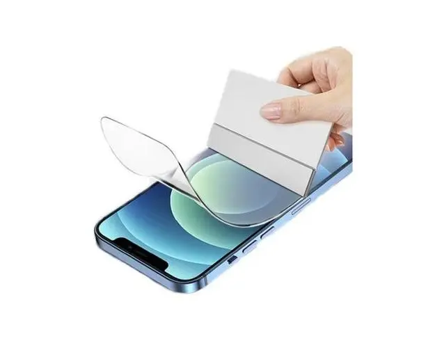 Folie Silicon 3D Self-Repair Clear Lemontti pentru iPhone 16 Pro, Transparenta