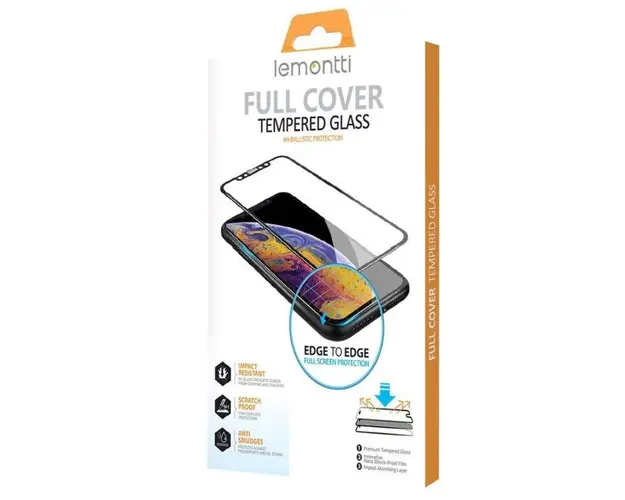 Folie Protectie Sticla Securizata Lemontti Full Fit 2.5D pentru Xiaomi Mi 11 (Negru)