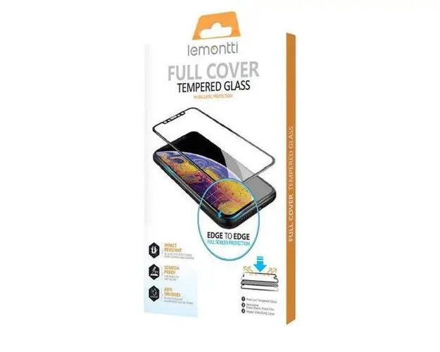 Folie Protectie Sticla Lemontti pentru Oppo A77 5G, 9H (Transparent/Negru)