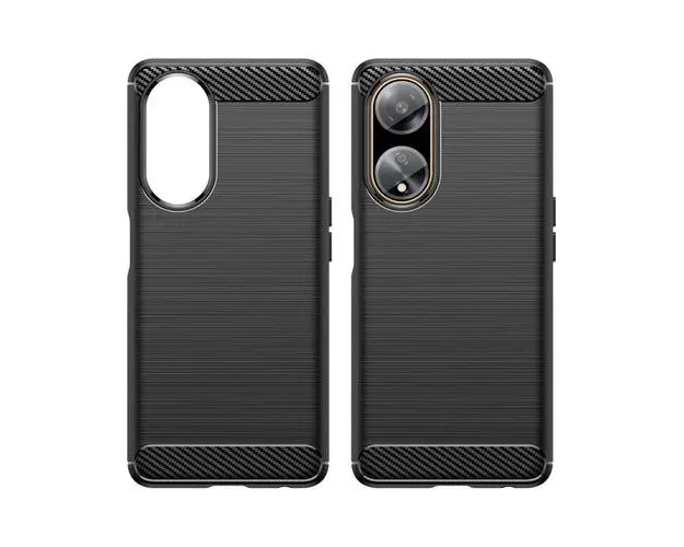 Husa Lemontti Carbon Case Flexible Oppo A98 (Negru)