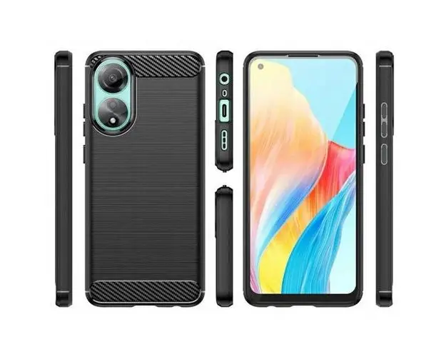 Husa Lemontti Carbon Pro pentru Oppo A18 / A38 4G, Negru