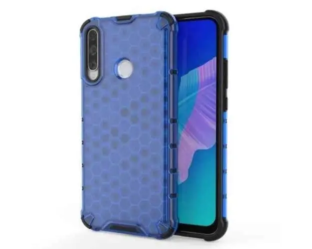 Husa Protectie Spate EDA00510706E Lemontti Honeycomb pentru Huawei Y7P (Albastru)