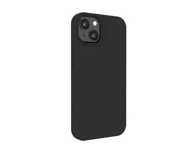 Husa Protectie Spate Lemontti Liquid Silicon LHLSI13BK pentru iPhone 13 (Negru)
