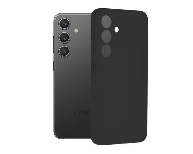 HusaLemontti Liquid Silicon Samsung Galaxy S24, Negru