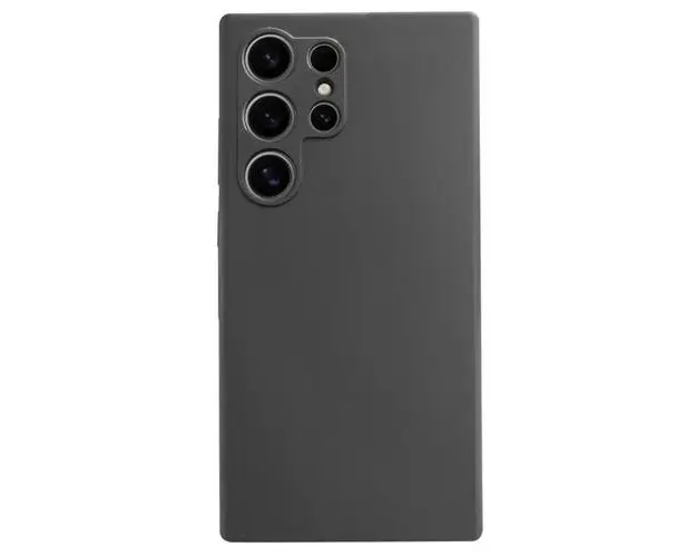 Husa Lemontti Liquid Silicon Samsung Galaxy S24 Ultra, Negru