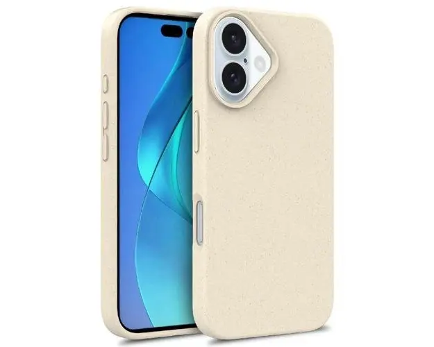 Husa MagSafe Lemontti pentru iPhone 16, Bej