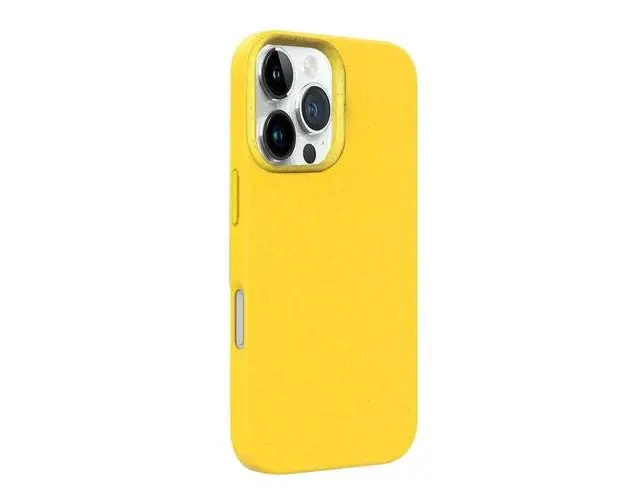 Husa Multiple Color Wheat MagSafe Lemontti pentru iPhone 16 Pro, Galben