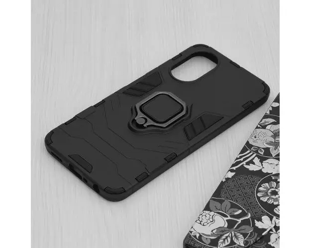 Husa Silicon Shield Lemontti Oppo A38 / A18, Negru