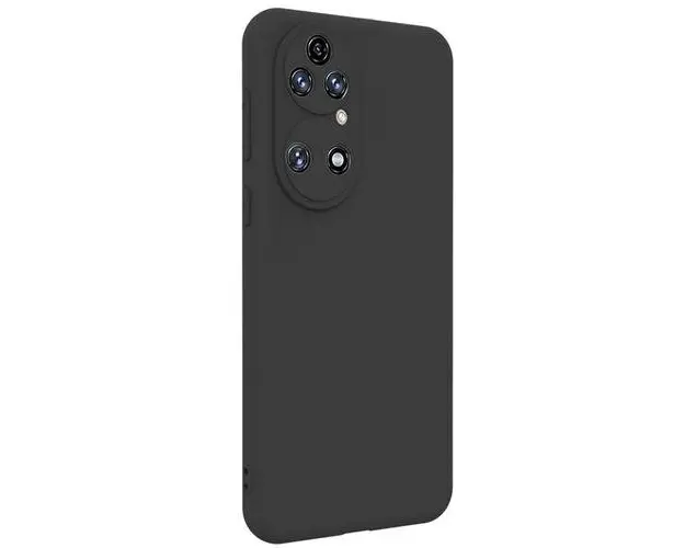 Husa Protectie Spate Lemontti Silky pentru Huawei P50 (Negru)