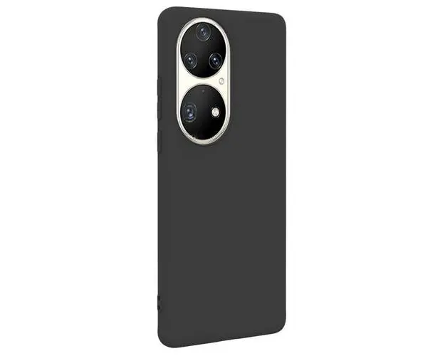 Husa Protectie Spate Lemontti LEMSLKHP50PN Silky pentru Huawei P50 Pro (Negru)