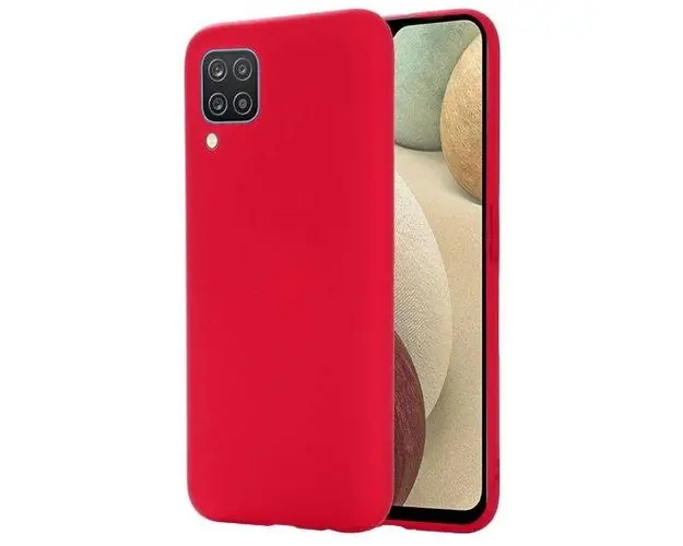 Protectie Spate Lemontti LEMSLKA12NG pentru Samsung Galaxy A12 (Rosu)
