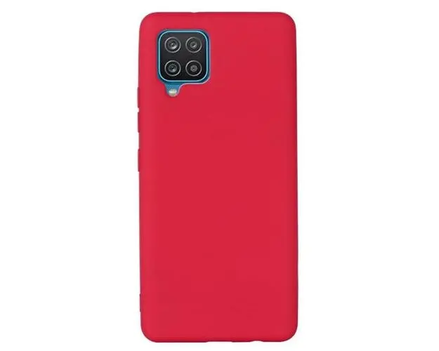 Husa Protectie Spate Lemontti Silky pentru Samsung Galaxy A22 4G, Silicon (Rosu)