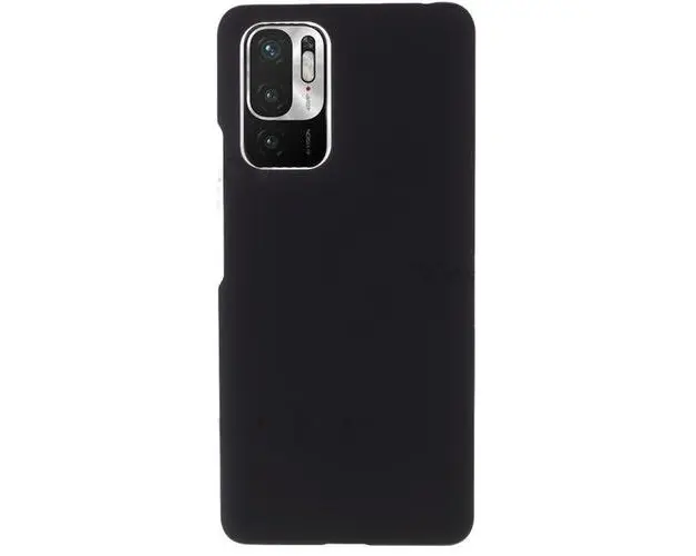 Husa Protectie Spate Lemontti Silicon Silky pentru Xiaomi Redmi Note 10 5G (Negru)