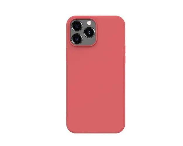Husa Protectie Spate Lemontti Silicon Soft Slim LHSSSI13PMSRD pentru iPhone 13 Pro Max (Rosu)