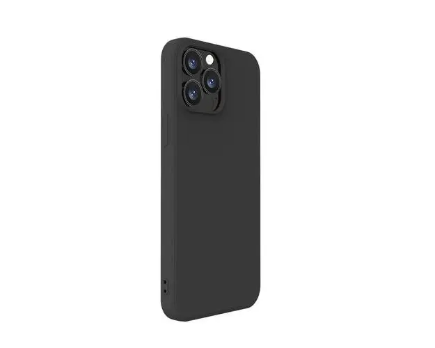 Husa Protectie Spate Lemontti Silicon Soft Slim LHSSSI13PMBK pentru iPhone 13 Pro Max (Negru)