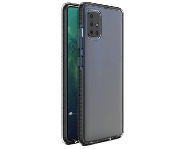 Protectie spate Lemontti LEMHSC10XN pentru Xiaomi Redmi Note 9 / Redmi 10X 4G (Negru/Transparent)