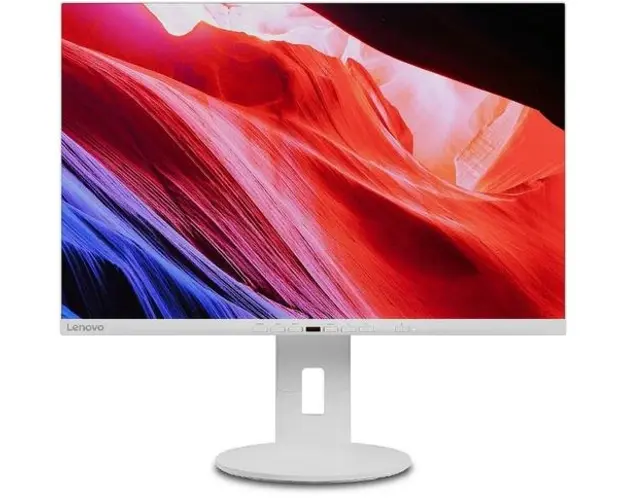 Monitor IPS LED Lenovo 24inch C24d-20, 1920x1200, VGA, DVI, HDMI, DisplayPort, Boxe, Pivot (Alb)