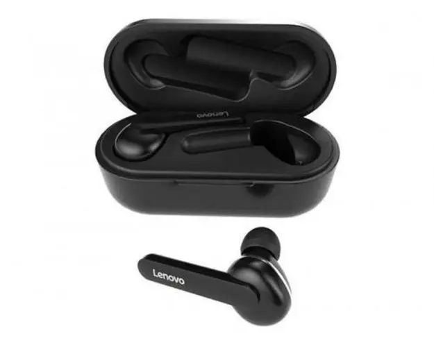 Casti True Wireless Lenovo HT28, Bluetooth, Waterproof IPX4, ANC, Microfon (Negru)