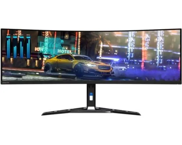 Monitor Gaming VA LED Lenovo Legion 44.5inch R45w-30, DQHD (5120 x 1440), HDMI, DisplayPort, Ecran curbat, 170 Hz, 1 ms (Negru)