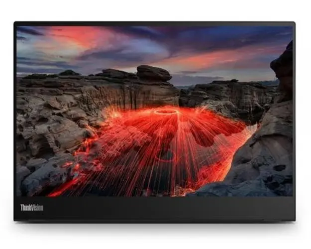 Monitor IPS LED Lenovo ThinkVision 14inch M14t G2, 2240x1400, USB-C (Negru)