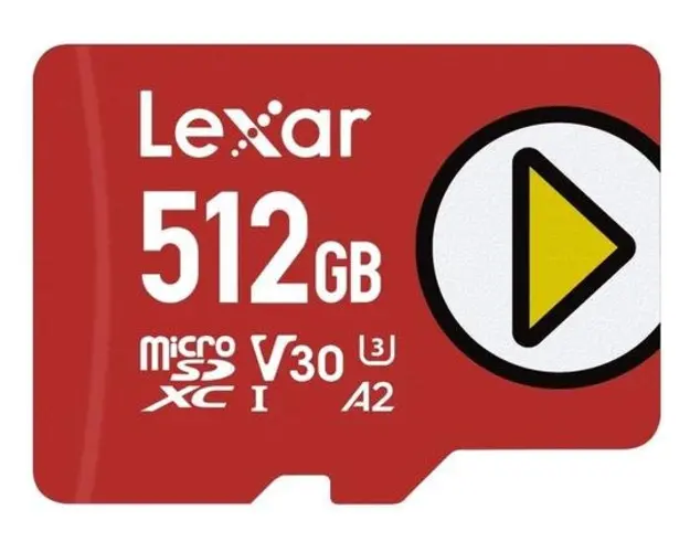 Card de memorie Lexar PLAY microSDXC, 512GB, UHS-I U3, V30, A2, Clasa 10