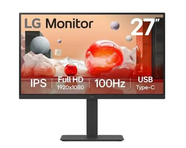 Monitor IPS LED LG 27inch 27BA650-B, Full HD (1920 x 1080), HDMI, DisplayPort, Boxe, Pivot (Negru)