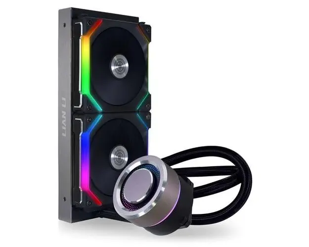 Cooler CPU Lian Li GALAHAD 240 SL V2 AiO, iluminare ARGB, 2x120 mm, 1900 rpm, PWM (Negru)