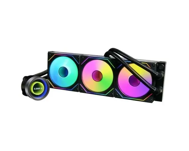 Cooler CPU Lian Li Galahad II 360 Trinity SL-INF, iluminare ARGB, 3x 120mm, 2100 rpm, PWM (Negru)