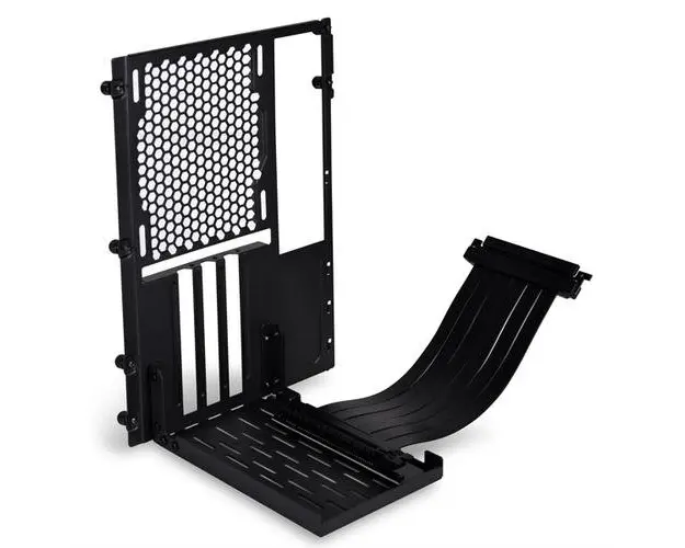 Kit montare verticala a placii video Lian Li O11D-1X-3, Pentru O 11D Mini si 011 Air Mini, PCIe 3.0, 200 mm (Negru)