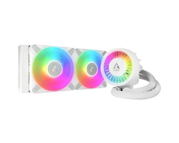 Cooler CPU Arctic Freezer III 240 A-RGB, Racire cu lichid, iluminare aRGB, 2x 120mm, 2000 rpm, PWM (Alb)