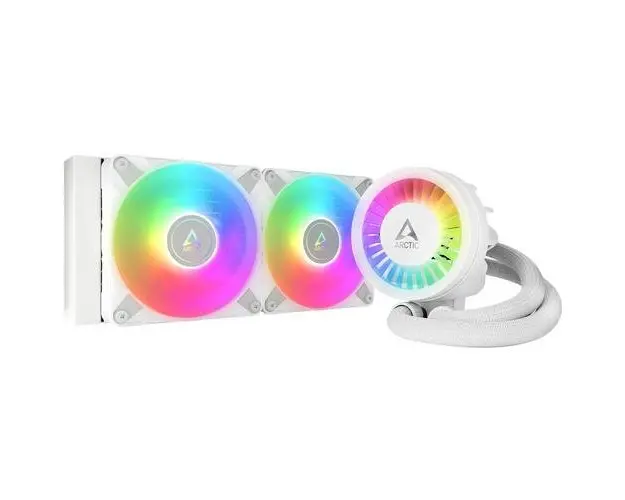 Cooler CPU Arctic Freezer III 280 A-RGB, Racire cu lichid, iluminare aRGB, 2x 140mm, 1900 rpm, PWM (Alb)
