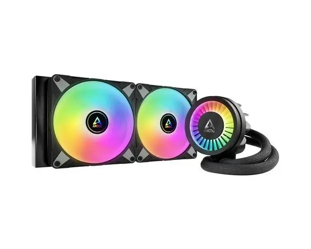 Cooler CPU Arctic Freezer III 280 A-RGB, Racire cu lichid, iluminare aRGB, 2x 140mm, 1900 rpm, PWM (Negru)
